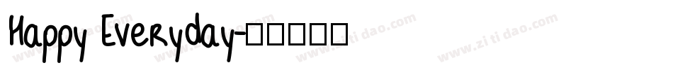 Happy Everyday字体转换